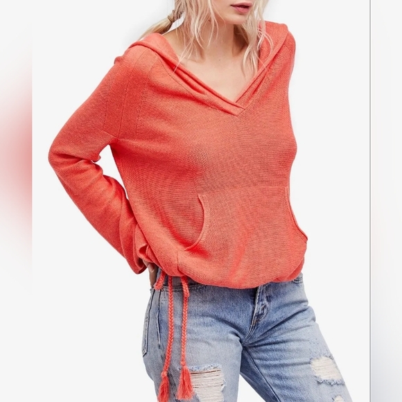 Free People Optimistic Linen Blend Sweater L - Picture 1 of 8